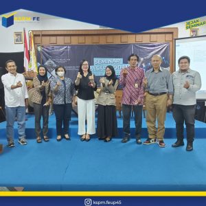 Seminar Penyerahan Surat Keputusan Kepada pengurus KSPM FE UP dan Kerjasama Dengan Bursa Efek Indonesia